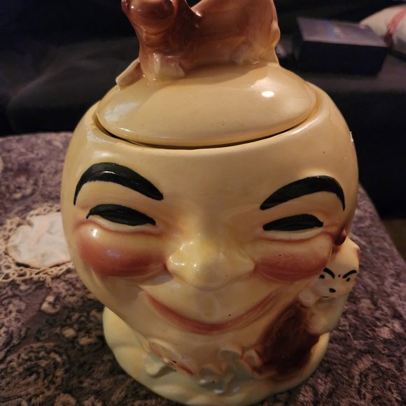 Vintage Cow Jumped Over The Moon Cookie Jar - Picture 1 of 4